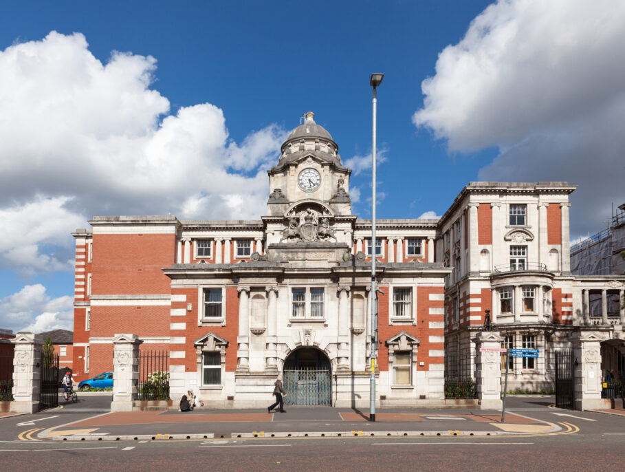 Manchester University NHS Foundation trust building entrance