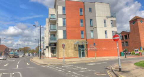 South Park Court building from the street