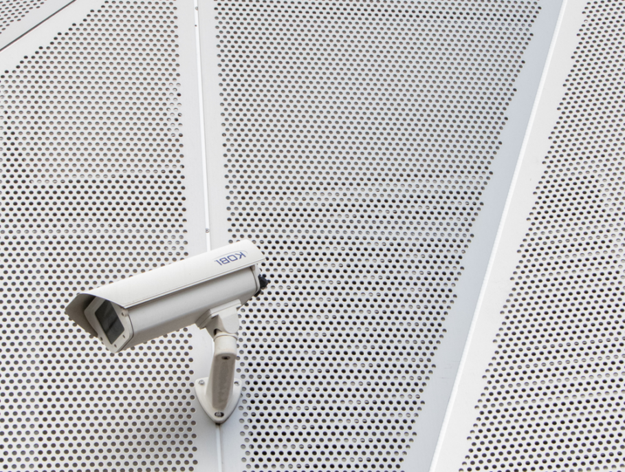 ANPR Camera pointing down at cars entering a car park