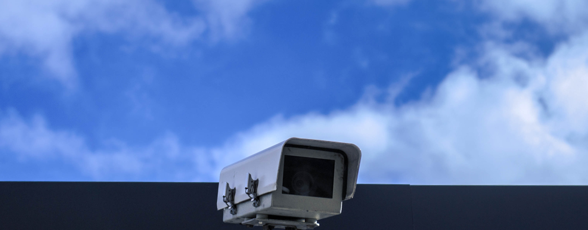 ANPR Camera point at cars entering a car park