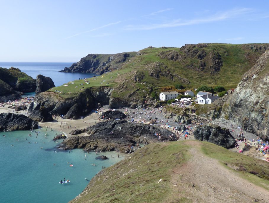 A costal location with a small car park