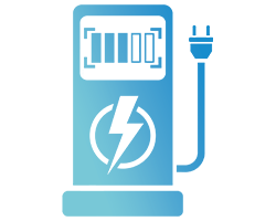 Electric Charging Icon With a gradient