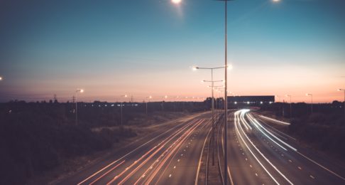 Motorway at night