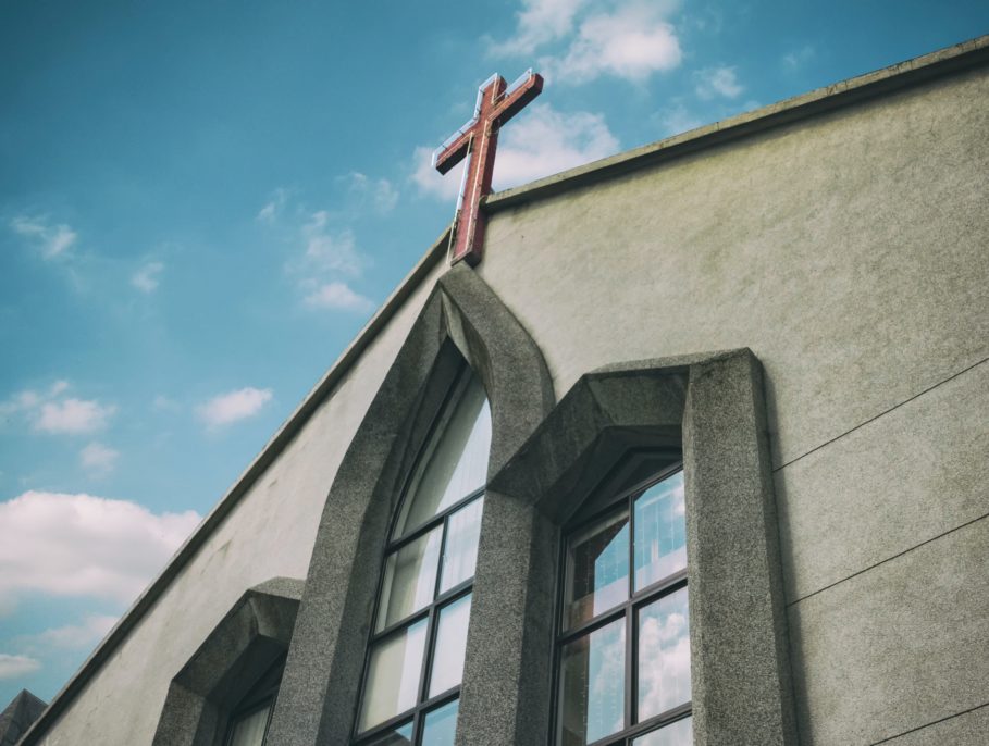 Church with cross