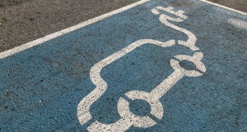 EV charging space marking